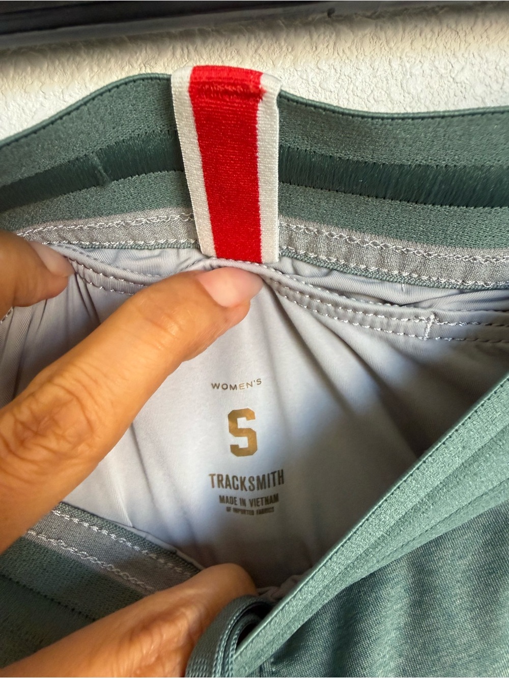 Tracksmith Women’s Running Shorts Small Sage Green Lined Performance - Picture 4 of 7